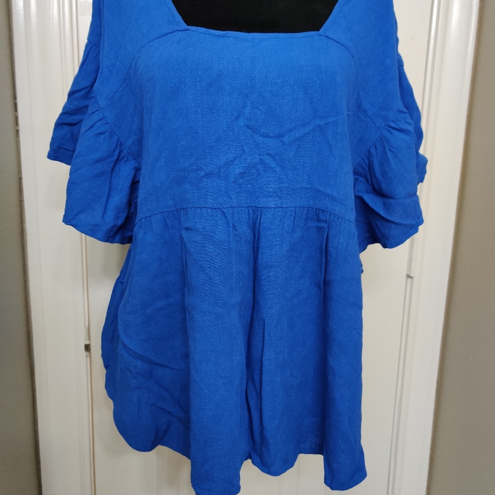 Umgee Royal Blue Women's Blouse